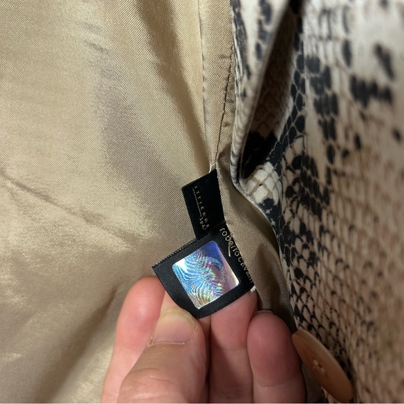 Just Cavalli snake print blazer EUC Italian size 40 US 6 EUC - Picture 5 of 6